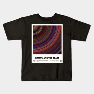 minimal_Beauty and the Beast Movie Kids T-Shirt